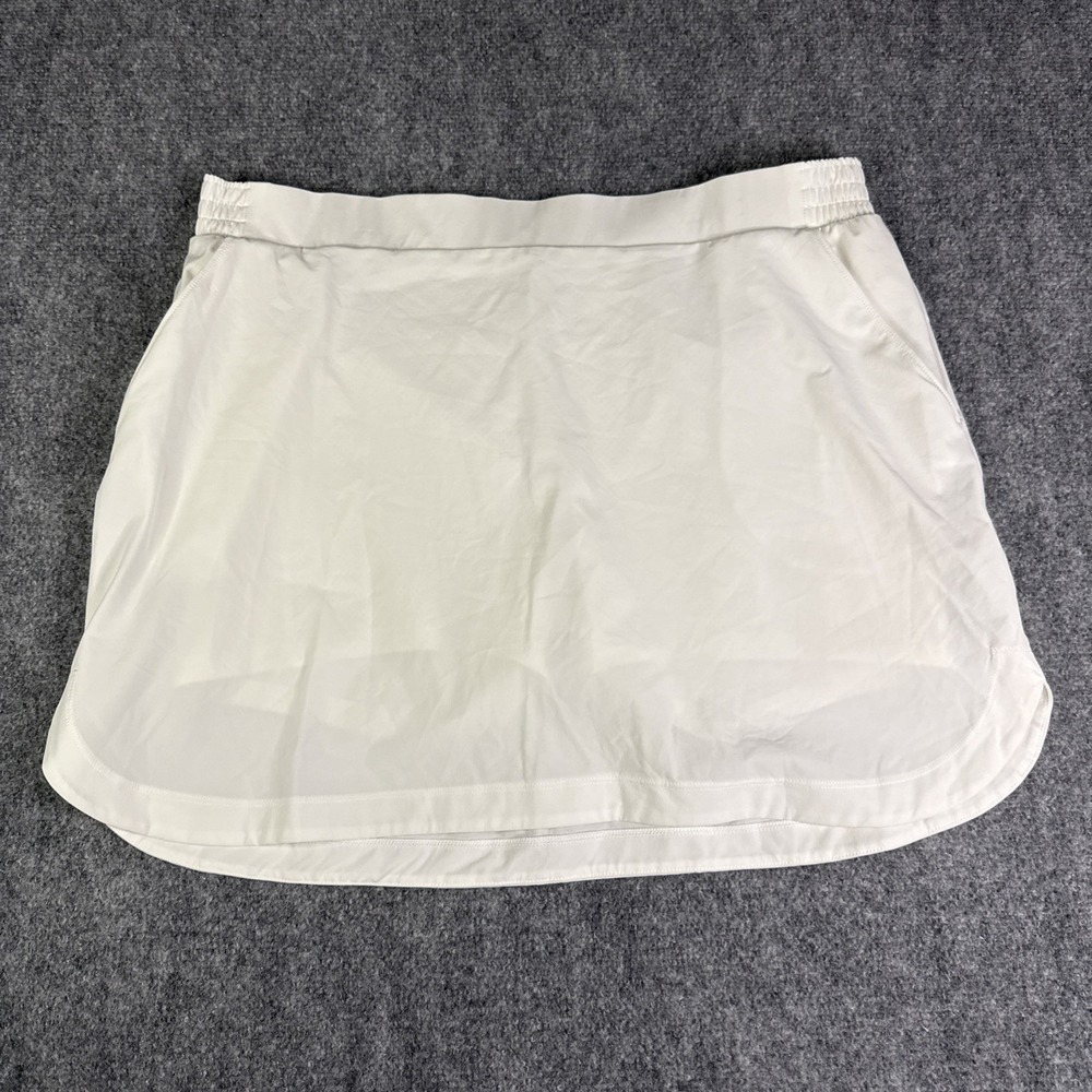Calia By Carrie Underwood Pure White Birdie Golf Skort Skirt XL Tennis Golf